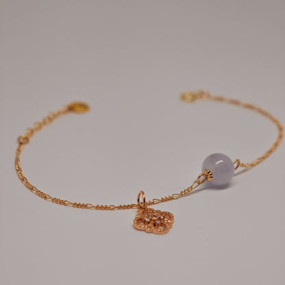Embroidery Jade Charm Bracelet