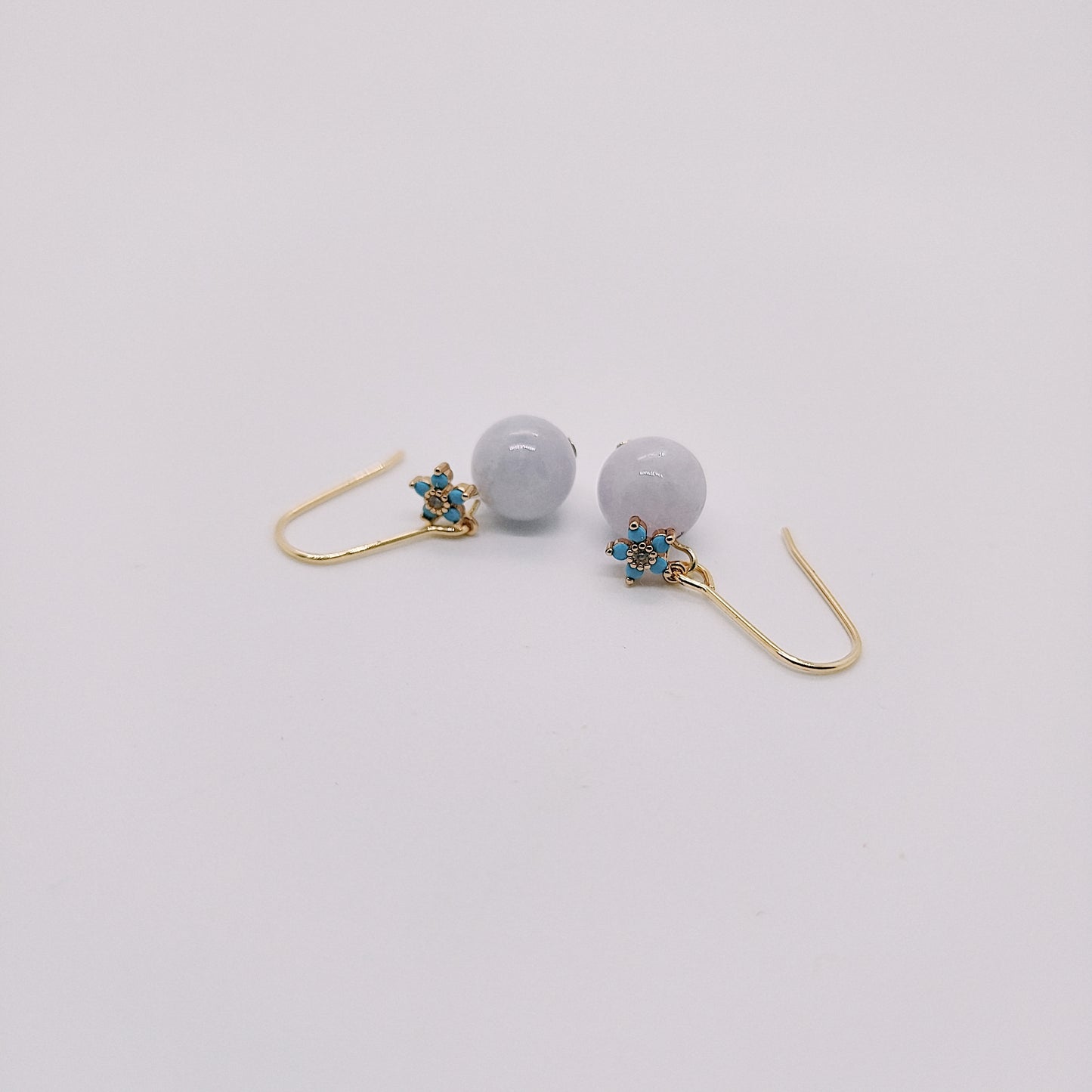 Nyonya Earring (Pale Lavender Jade)