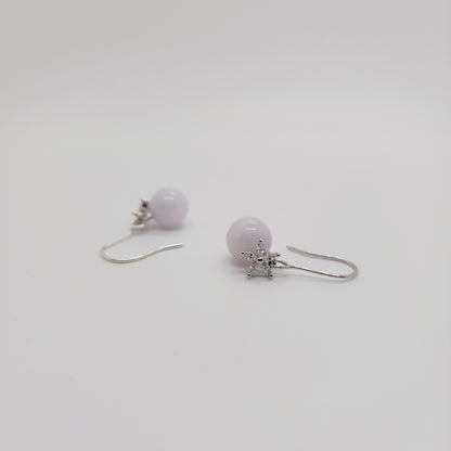 Nyonya Earring (Pale Lavender Jade)